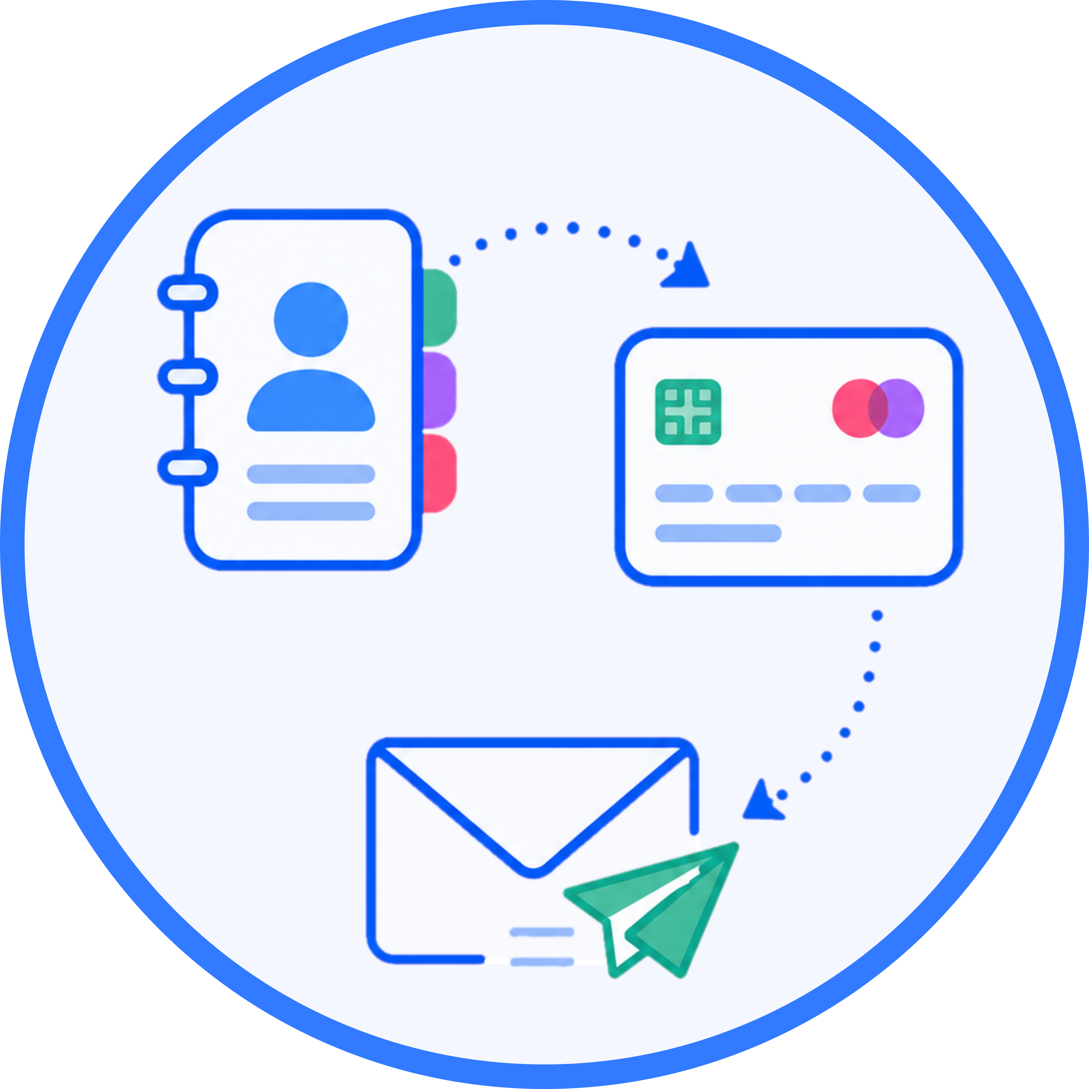 Send the finished SnailText through the mail